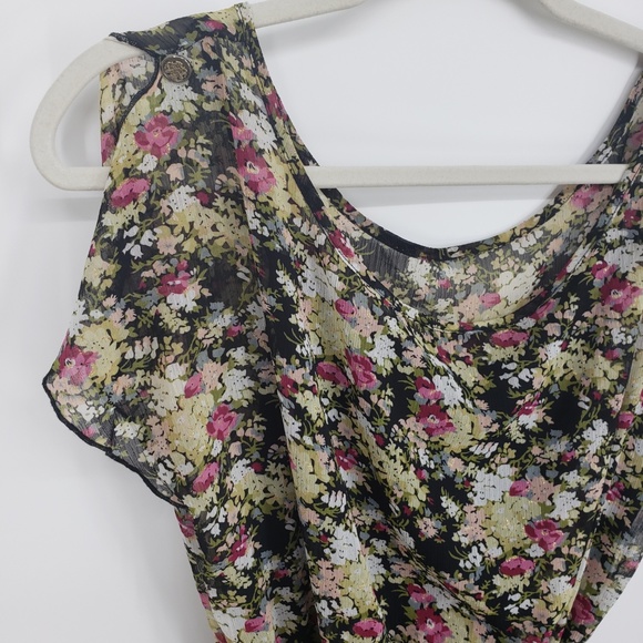 Express Floral Flutter Sleeve Dress Sz s - Picture 2 of 8